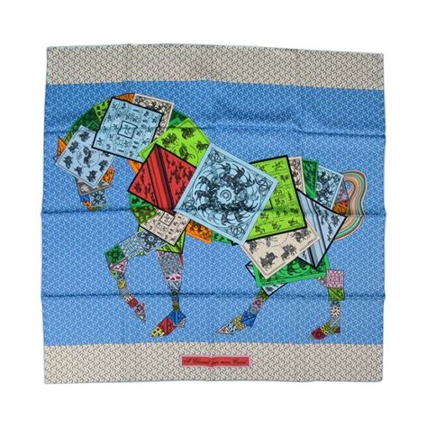 hermes carre in carre scarf|Hermes scarf horse motif.